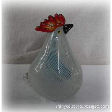 Striped Glass Hen